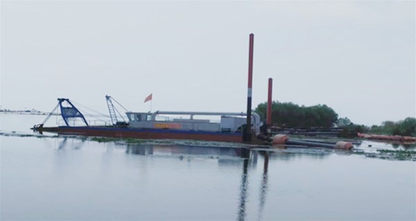 山东金锐船舶建造的1000流量挖泥船水库清淤治理项目